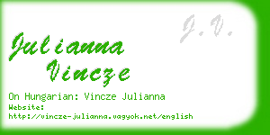 julianna vincze business card